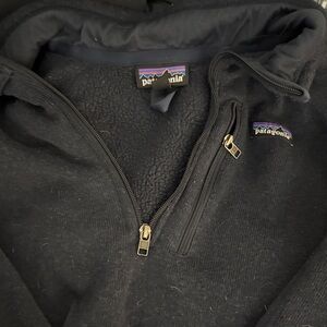 Patagonia Men's Zip-Up Sweater in Black
